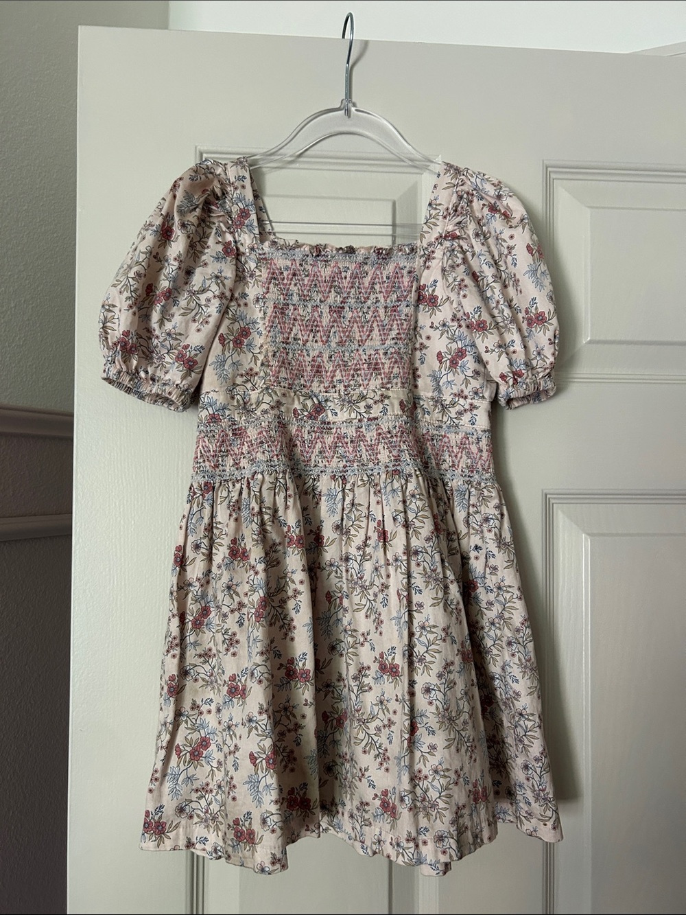 Gingersnaps Floral Smocked Puff Sleeve Dress